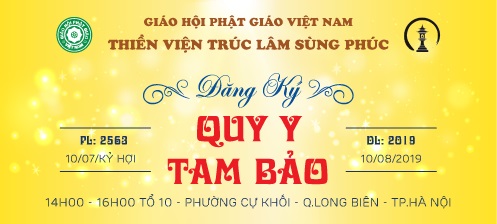 Đăng ký Online - Chương trình Quy Y Tam Bảo